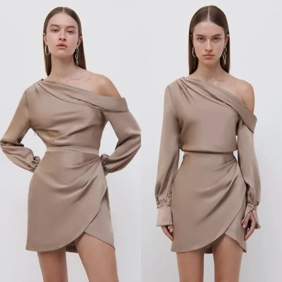 strapless open back dress Kally SL Draped Midi Dress – shoprodeodrive main image 0